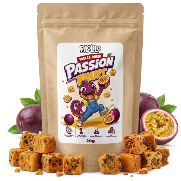 FiloLilo – Maracuja liofilizată (cuburi) 20 g