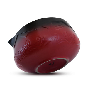 Matchawan – Bol ceramic Matcha cu gura de scurgere – Mountain (roșu)