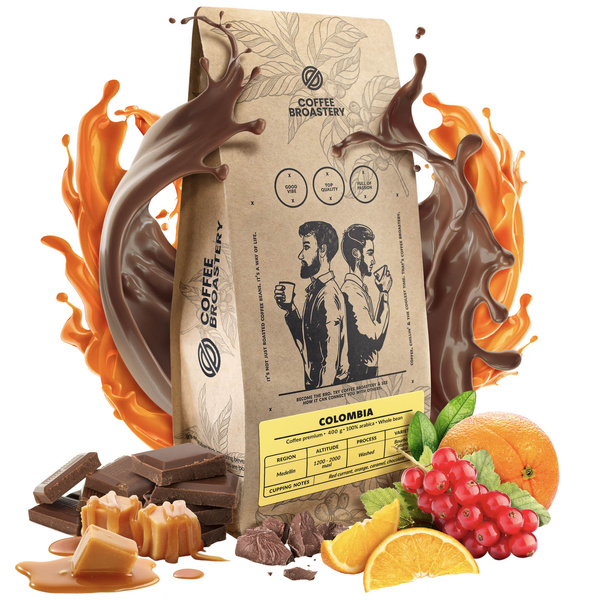 Bro Coffee Roastery – Cafea boabe întreagă Colombia Medellin Premium 400 g