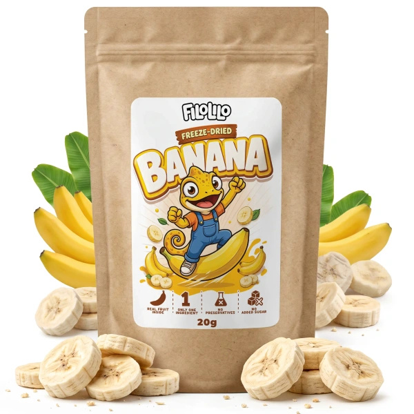 FiloLilo – Banane liofilizate (felii) 20 g