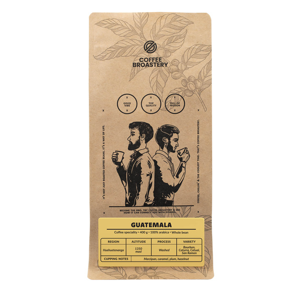 Bro Coffee Roastery - Cafea boabe întreagă Guatemala Peña Roja Speciality 400 g
