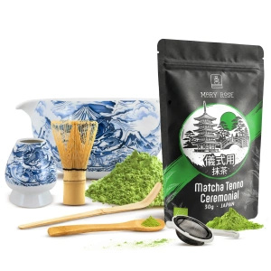 Set ceremonial pentru prepararea ceaiului matcha: matcha BIO japoneză 30g + accesorii