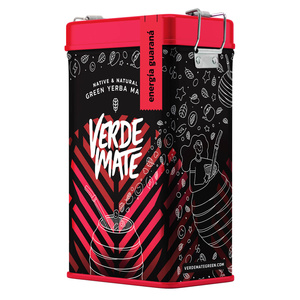 Yerbera – Cutie metalică + Verde Mate Green Energia Guarana 0,5 kg
