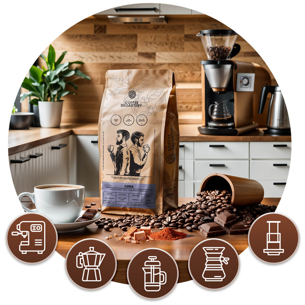 Bro Coffee Roastery - Cafea boabe întreagă Cuba Sierra Maestra Speciality 400 g