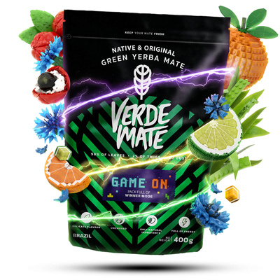 Verde Mate Green Game On 0,4 kg – yerba mate pentru gameri cu aromă de băutură energizantă