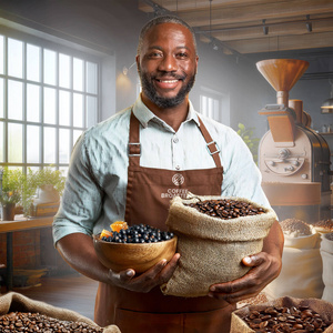 Coffee Broastery - Cafea boabe întreagă Kenya Nyeri Speciality 400 g