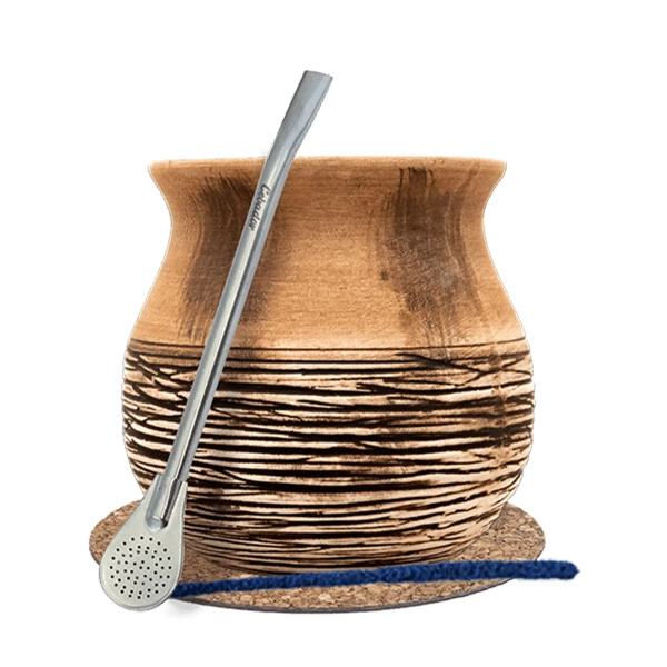 Set Gourd + Bombilla 19cm