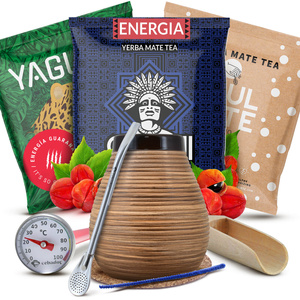 Set Yerba Mate: mostre 3x50g + cană Miere + bombilla