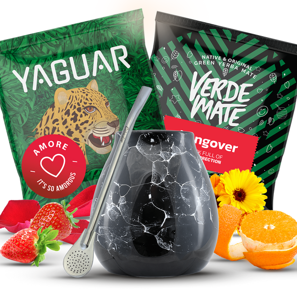 Set de accesorii pentru Yerba Mate Verde Matero Bombilla