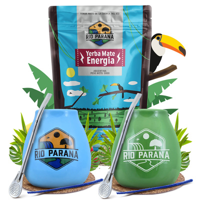 Yerba Mate Rio Parana kit de pornire pentru doi 500g