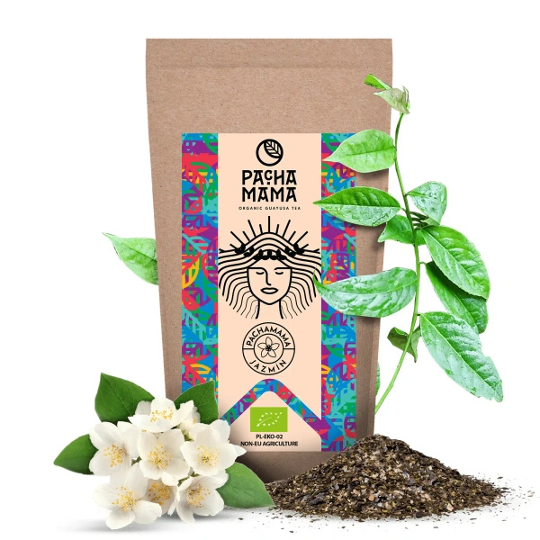 Set de Guayusa Pachamama Jazmín 100g + Calabash + Bombilla