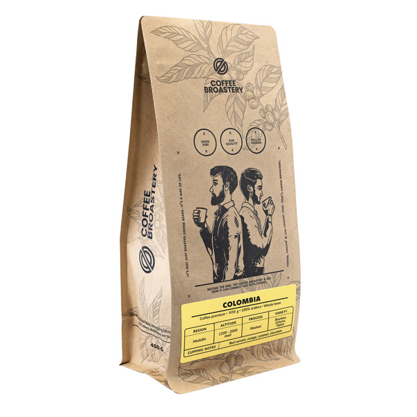 Coffee Broastery - Cafea boabe întreagă Colombia Medellin Premium 400g