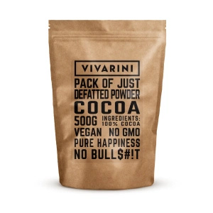 Vivarini – Cacao alcalinizată neagră (pudră) 0,5 kg
