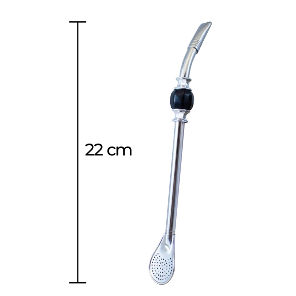 Bombilla Grande with black stone