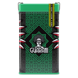 Yerbera – Cutie metalică + Guarani Menta Limón 0,5 kg