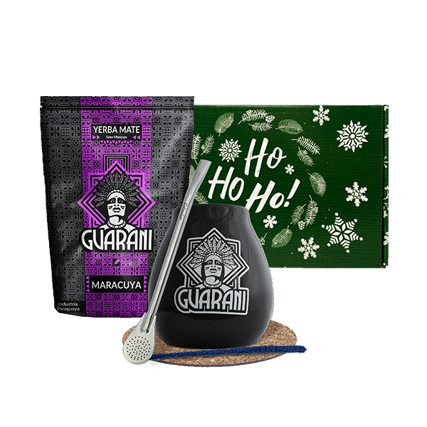 Set de cadou de Yerba Mate Guarani Maracuya 0,5kg