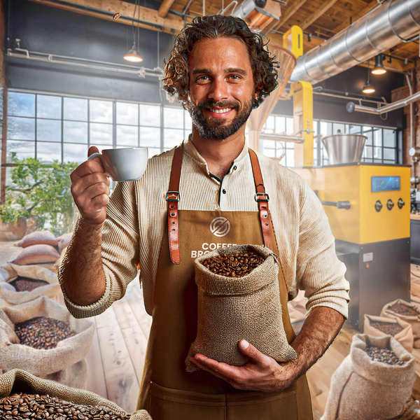 Bro Coffee Roastery - Cafea boabe întreagă Amico dall'Italia Espresso Roast 400g