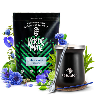 Set de Yerba Mate Verde Mate 500g 0,5kg Cana Termică TermoMate PRO