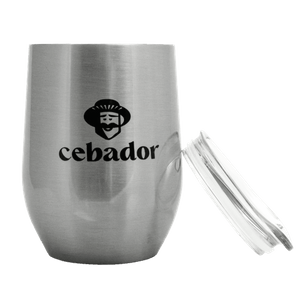 TermoLid – cană termică pentru yerba mate cu capac – Cebador (argintiu) – 350 ml