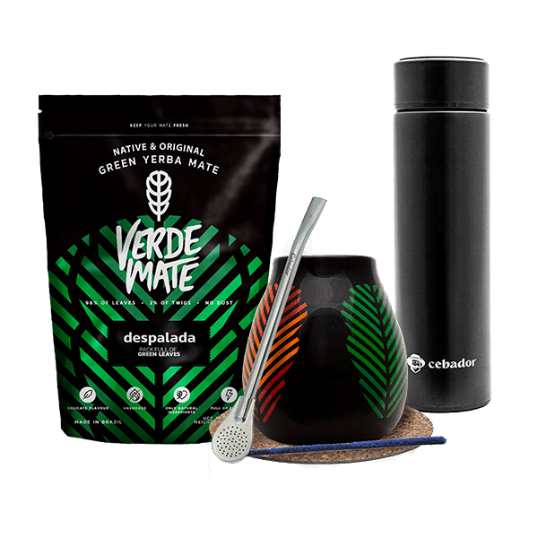 Set Yerba Verde Mate Green 500g Thermos Gourd