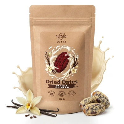 Nustino Bites – Curmale Uscate – Vanilla Ice Cream 100 g