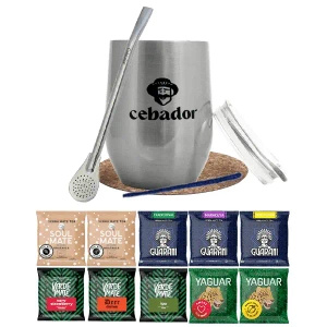 Set de Yerba Mate: eșantioane 10x50g + TermoLid + Bombilla