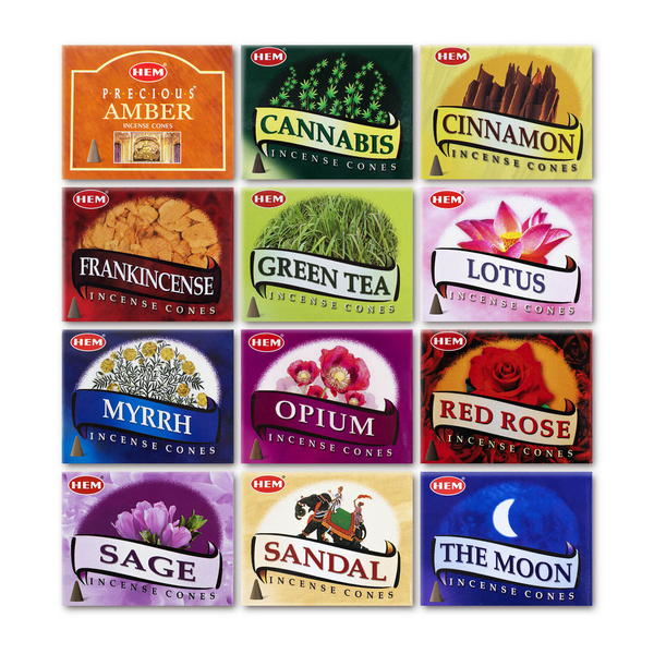 Conuri de tămâie HEM – mix de 12 arome
