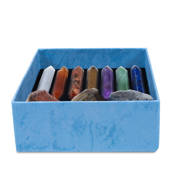 Set de pietre pentru chakre – în cutie cadou