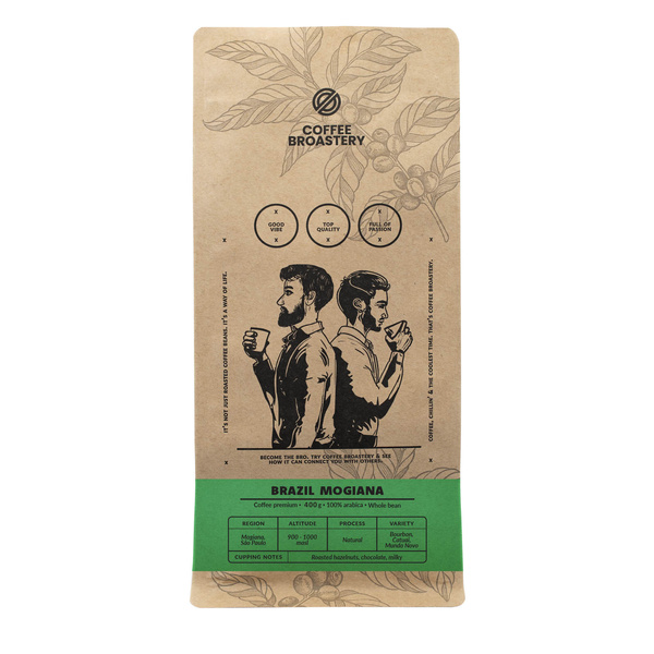 Coffee Broastery - Cafea boabe întreagă Brazil Mogiana Premium 400g