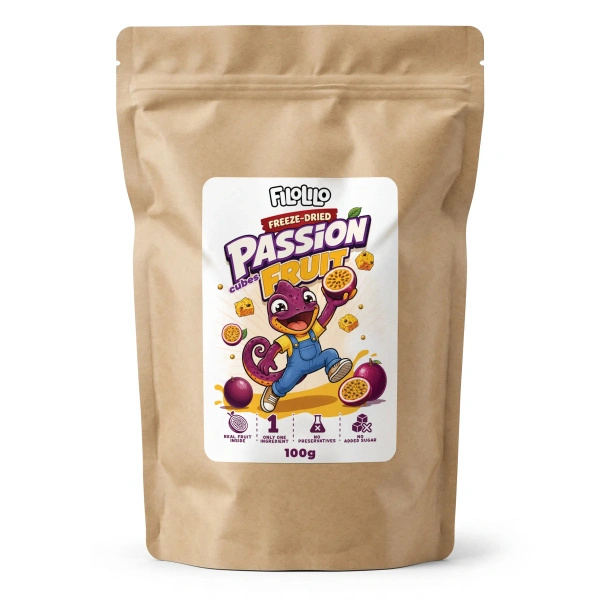 FiloLilo – Maracuja liofilizată (cuburi) 100 g
