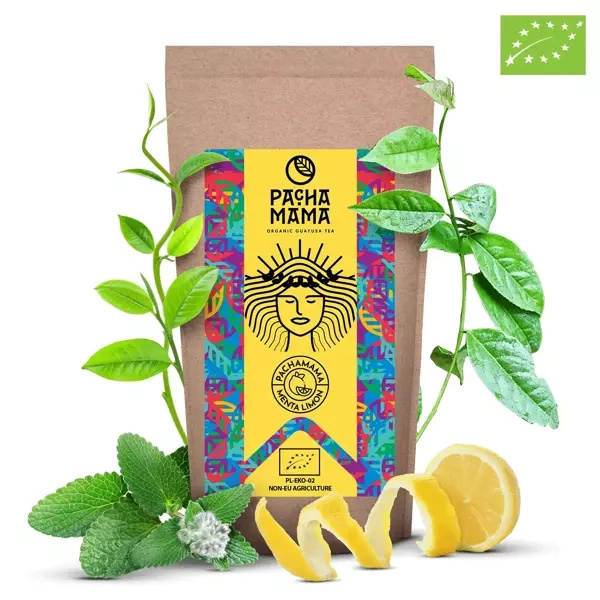 Guayusa Pachamama Menta Limón - guayusa certificată organic - 250g