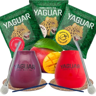 Yerba Mate Set pentru cupluri Yaguar Fruit
