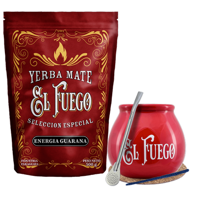 Set de start pentru Yerba Mate El Fuego 500g STRONG